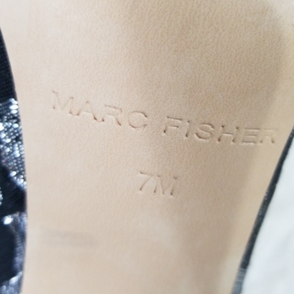Marc Fisher black & silver metallic Ion pumps - Picture 8 of 8